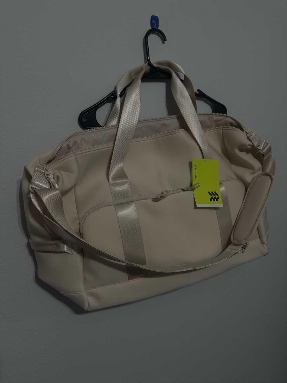 all in motion Cream Travel Duffel Bag